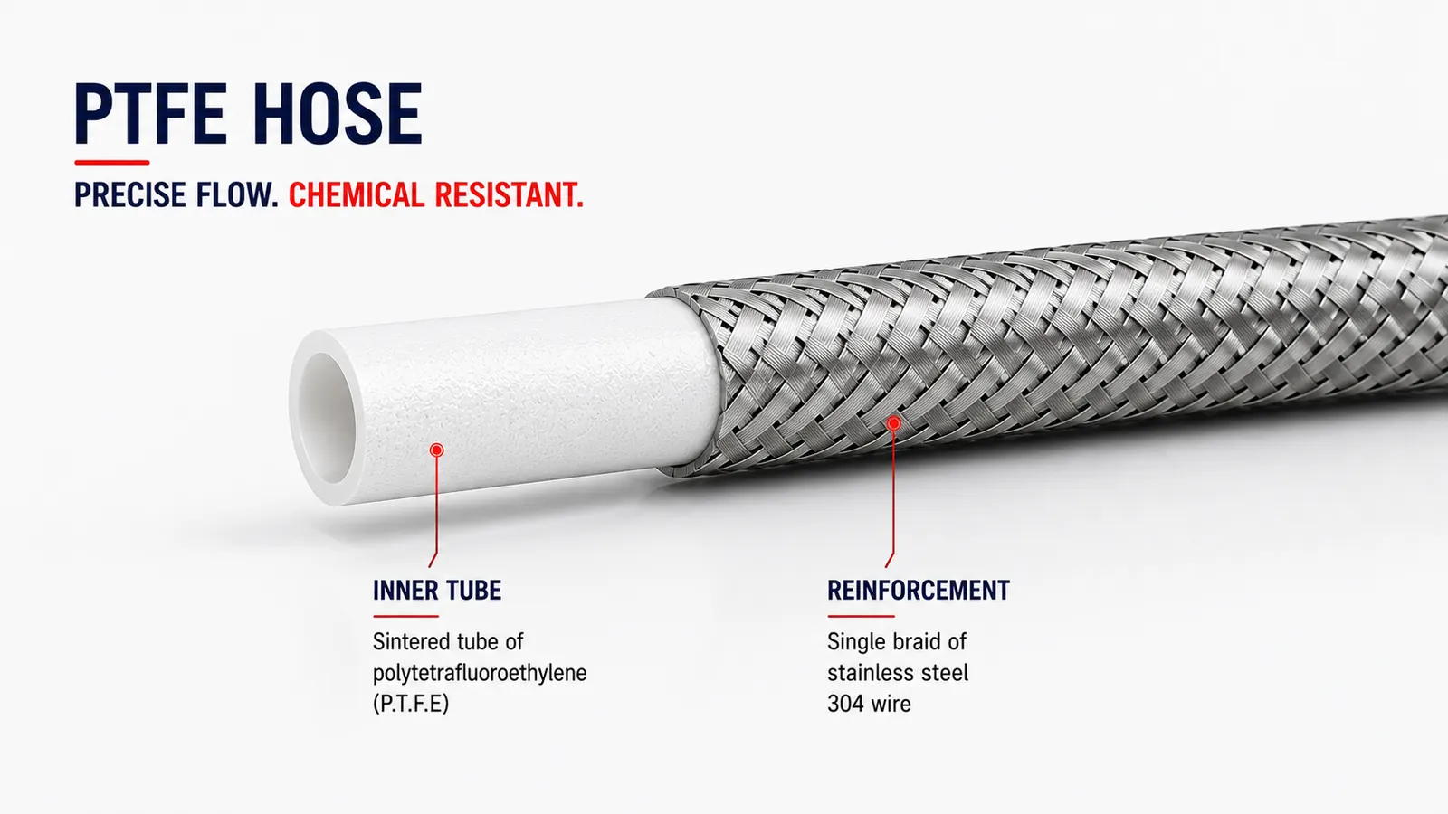 PTFE Plain Hose construction
