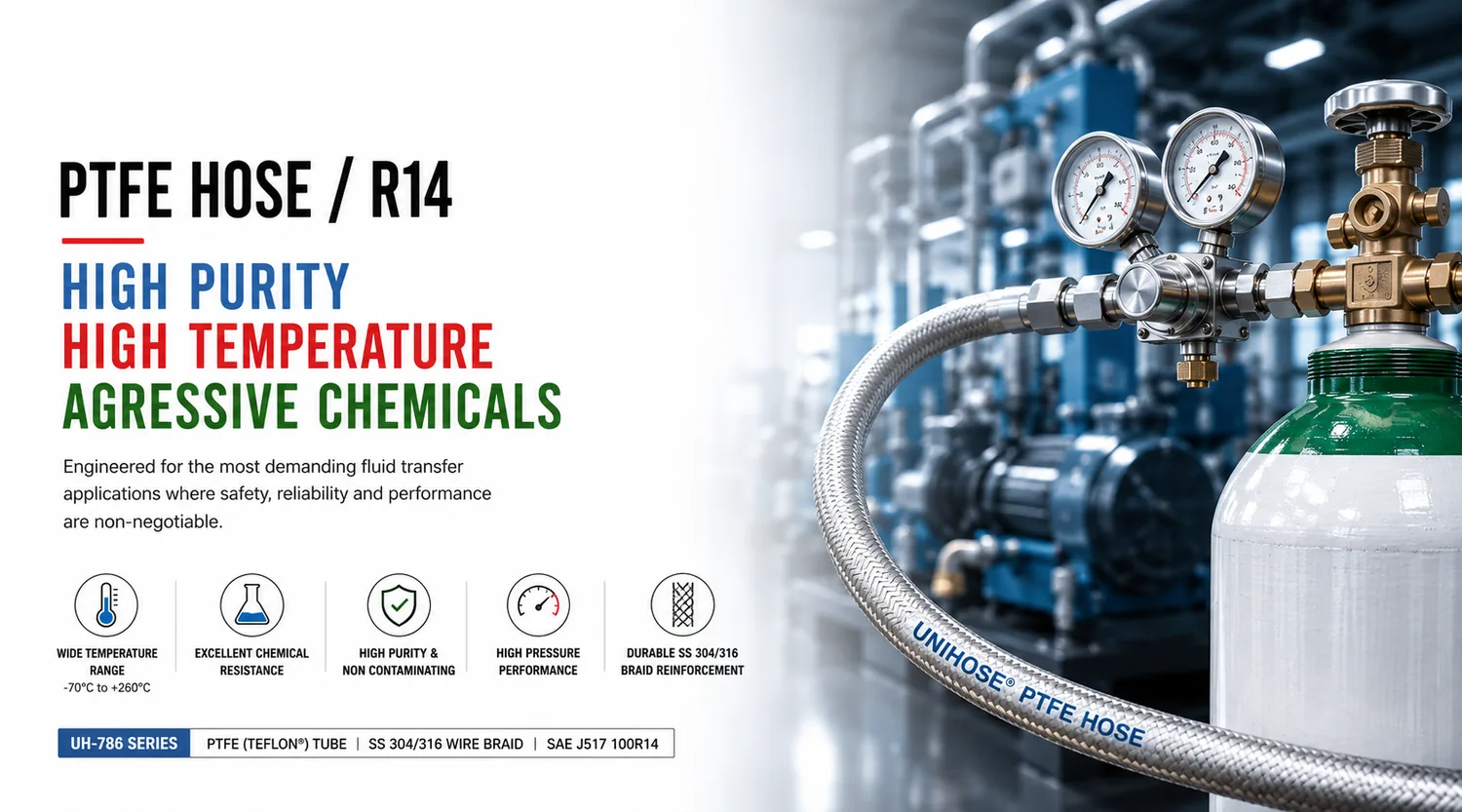 PTFE Plain Hose brochure page